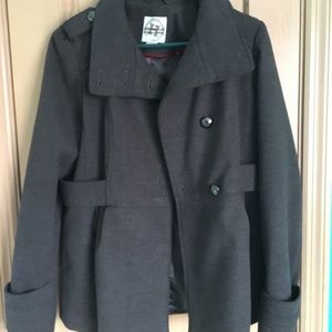 DARK GREY PEACOAT